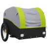 Bike Trailer Black and Green - 45 kg Iron Cargo Storage