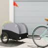 Bike Trailer Black and Grey 45 kg Iron Colour grey Size 126 x 63 x 63 cm 