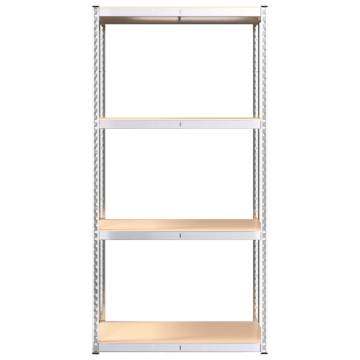 4-Layer Shelves - Durable Steel & Engineered Wood Storage | Hipomarket