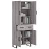 Highboard Grey Sonoma - Stylish Engineered Wood Storage Unit