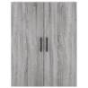 Highboard Grey Sonoma - Stylish Engineered Wood Storage Unit