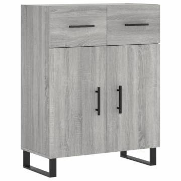 Highboard Grey Sonoma - Stylish Engineered Wood Storage Unit