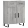 Highboard Grey Sonoma - Stylish Engineered Wood Storage Unit