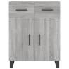 Highboard Grey Sonoma - Stylish Engineered Wood Storage Unit