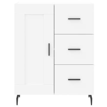 Stylish Highboard White 69.5x34x180 cm | Durable Engineered Wood