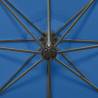 Cantilever Umbrella with LED Lights - Azure Blue 300 cm