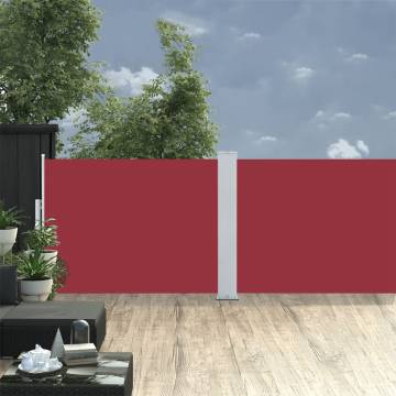 Retractable Side Awning Red 120x1000 cm - Stylish Outdoor Solution