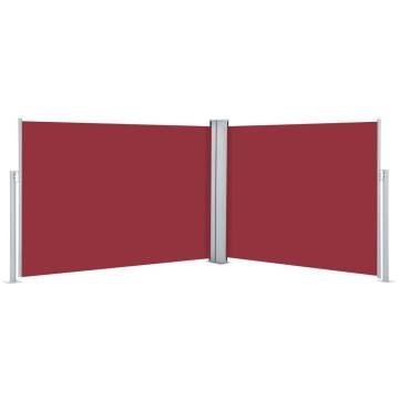 Retractable Side Awning Red 120x1000 cm - Stylish Outdoor Solution