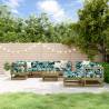 10 Piece Garden Lounge Set Impregnated Wood Pine Colour natural impregnated Number of 10 