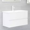 Sink Cabinet High Gloss White 80x38.5x45 cm Engineered Wood Colour high gloss white Size 80 x 38.5 x 45 cm Number of 1 Number of Pieces 