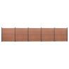 Fence Panel Set Brown 872x186 cm WPC Colour brown Size 872 x 186 cm Quantity in Package 1 