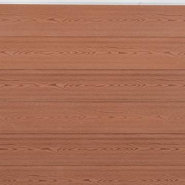 Fence Panel Set Brown 872x186 cm WPC | Durable Garden Fence