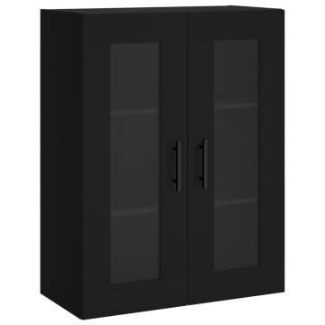 Stylish Highboard Black - 69.5x34x180 cm | HipoMarket