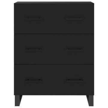 Stylish Highboard Black - 69.5x34x180 cm | HipoMarket