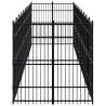 Durable Outdoor Dog Kennel Steel 18.43 m² - Hipomarket