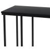 Stylish H&S Collection Side Table with MDF Top - Black