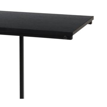 Stylish H&S Collection Side Table with MDF Top - Black