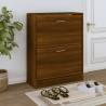 Shoe Cabinet Brown Oak 63x24x81 cm Engineered Wood Colour brown oak Quantity in Package 1 Height 81 cm Width 63 cm 