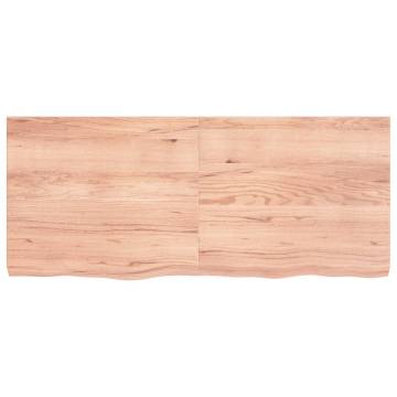 Light Brown Solid Oak Table Top - 140x60 cm | Hipomarket