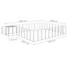 Durable Dog Kennel Silver 25.41 m² Steel - Outdoor Play Paradise