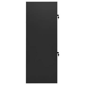 Saddle Cabinet Anthracite 53x53x140 cm Steel - Hipomarket