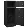 Saddle Cabinet Anthracite 53x53x140 cm Steel - Hipomarket