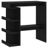 Bar Table with Storage Rack - Black, Modern Design