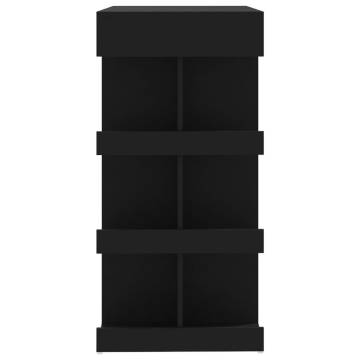 Bar Table with Storage Rack - Black, Modern Design