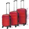 Three Piece Hardcase Trolley Set Red - Travel in Style