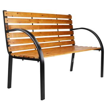 HI Park Bench Brown 122x60x81 cm - Stylish Outdoor Seating