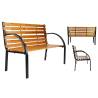 HI Park Bench Brown 122x60x81 cm - Stylish Outdoor Seating