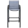 Garden Bar Chairs 4 pcs Grey Textilene - Durable & Stylish