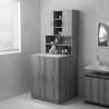 Washing Machine Cabinet Grey sonoma 71x71.5x91.5 cm Colour grey sonoma Number of 1 