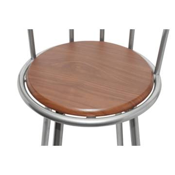Trendy Bar Stools Set - 2 pcs Brown Steel | HipoMarket