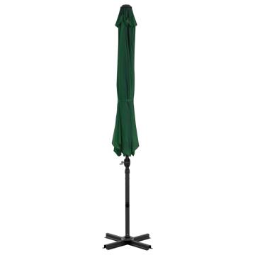 Cantilever Umbrella with Aluminium Pole - Green 300 cm