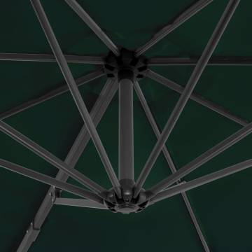 Cantilever Umbrella with Aluminium Pole - Green 300 cm