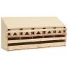 Chicken Laying Nest 5 Compartments 117x33x54 cm Solid Pine Wood Size 117 x 33 x 54 cm 