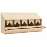 Chicken Laying Nest with 5 Compartments - Solid Pine Wood