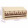 Chicken Laying Nest with 5 Compartments - Solid Pine Wood