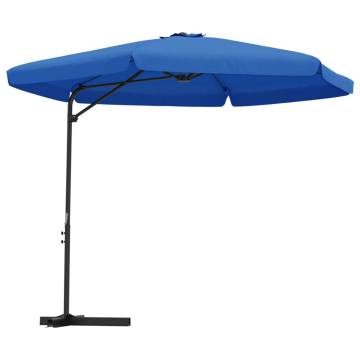 Outdoor Parasol with Steel Pole 300 cm - Azure Blue