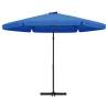 Outdoor Parasol with Steel Pole 300 cm - Azure Blue