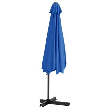 Outdoor Parasol with Steel Pole 300 cm - Azure Blue