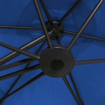 Outdoor Parasol with Steel Pole 300 cm - Azure Blue