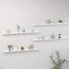 Wall Shelves 4 pcs High Gloss White 115x9x3 cm Colour high gloss white Size 115 x 9 x 3 cm Quantity in Package 4 Number of Pieces 1 