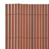 Double-Sided Garden Fence PVC 90x300 cm - Brown | HipoMarket