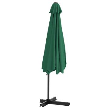 Outdoor Parasol with Steel Pole - 300 cm Green Shade