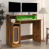 LED Desk in Smoked Oak - Contemporary Design | HipoMarket