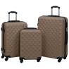 Hardcase Trolley Set 3 pcs Brown ABS Colour brown Quantity in Package 1 Number of wheels 4 