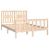 Solid Wood Pine Bed Frame with Headboard - 120x200 cm