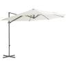 Cantilever Umbrella with Steel Pole Sand 300 cm Colour sand Size 300 x 255 cm Quantity in Package 1 